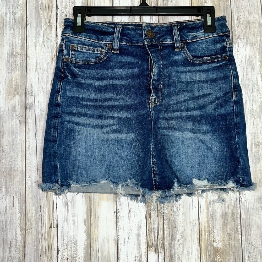 American Eagle Denim High Rise Mini Skirt